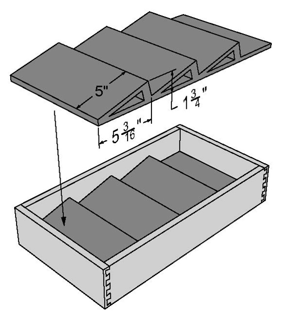 Drawer Boxes - Spice Rack Insert
